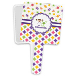 Girl's Space & Geometric Print Hand Mirror (Personalized)