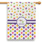 Girl's Space & Geometric Print 28" House Flag (Personalized)