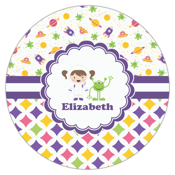 Girl's Space & Geometric Print Icing Circle - Large - Single