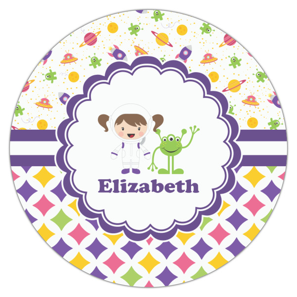 Girl's Space & Geometric Print Icing Circle - Small - Single