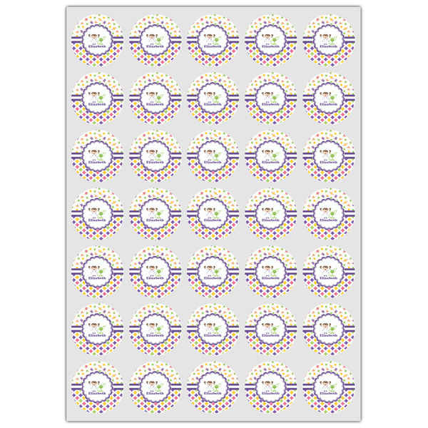 Girl's Space & Geometric Print Icing Circle - XSmall - Set of 35