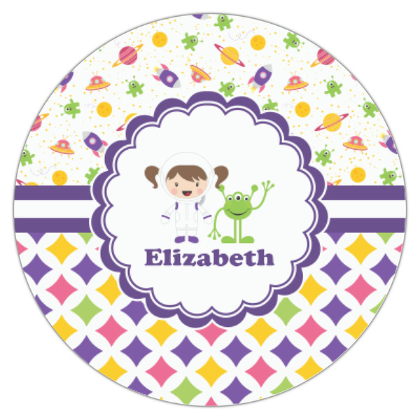 Girl's Space & Geometric Print Icing Circle - XSmall - Single