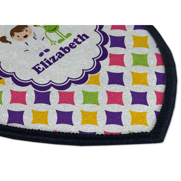 Girl's Space & Geometric Print Iron on Shield 3 Detail