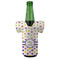 Girl's Space & Geometric Print Jersey Bottle Cooler - FRONT (on bottle)