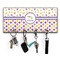 Girl's Space & Geometric Print Key Hanger w/ 4 Hooks w/ Graphics and Text