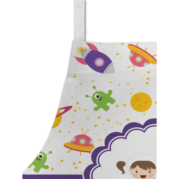Girl's Space & Geometric Print Kid's Aprons - Detail