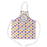 Girl's Space & Geometric Print Kid's Apron - Medium (Personalized)