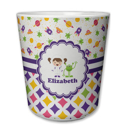 Girl's Space & Geometric Print Plastic Tumbler 6oz (Personalized)