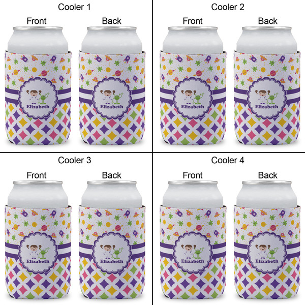 Girl's Space & Geometric Print Can Sleeve (Approval)