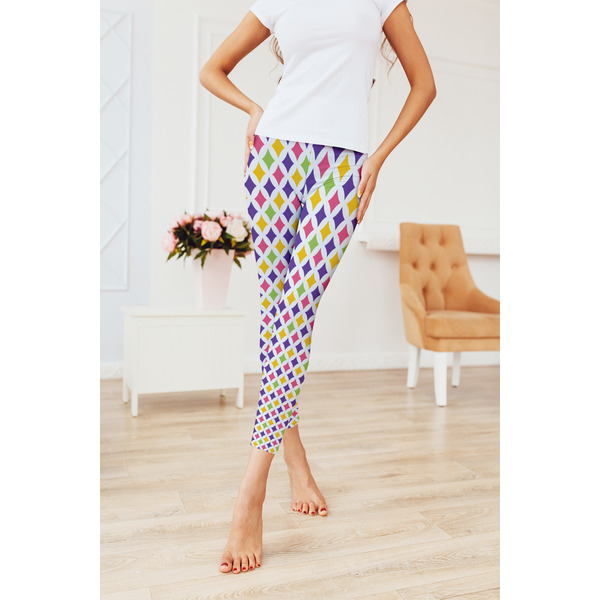 Girl's Space & Geometric Print Ladies Leggings - LIFESTYLE 2