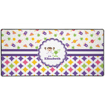 Girl's Space & Geometric Print 3XL Gaming Mouse Pad - 35" x 16" (Personalized)