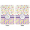 Girl's Space & Geometric Print Large Laundry Bag - Front & Back View