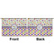 Girl's Space & Geometric Print Large Zipper Pouch Approval (Front and Back)