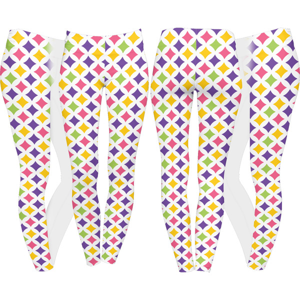 Girl's Space & Geometric Print Leggings Turn Around - Apvl