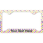 Girl's Space & Geometric Print License Plate Frame - Style C (Personalized)