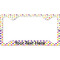 Girl's Space & Geometric Print License Plate Frame - Style C