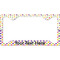 Girl's Space & Geometric Print License Plate Frame - Style C (Personalized)