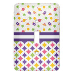 Girl's Space & Geometric Print Light Switch Cover (Single Toggle)