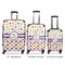 Girl's Space & Geometric Print Luggage Bags all sizes - With Handle