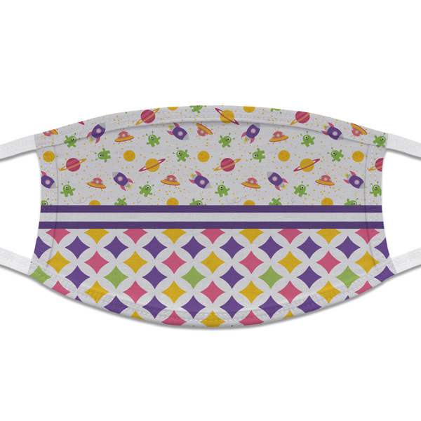 Custom Girl's Space & Geometric Print Cloth Face Mask (T-Shirt Fabric)