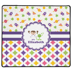 Girl's Space & Geometric Print XL Gaming Mouse Pad - 18" x 16" (Personalized)