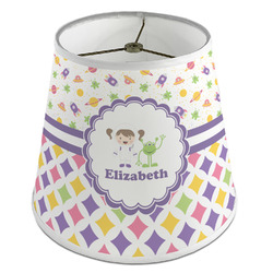 Girl's Space & Geometric Print Empire Lamp Shade (Personalized)