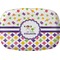 Girl's Space & Geometric Print Melamine Platter (Personalized)