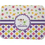 Girl's Space & Geometric Print Memory Foam Bath Mat - 48"x36" (Personalized)