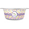 Girl's Space & Geometric Print Stainless Steel Dog Bowl - Medium (Personalized)