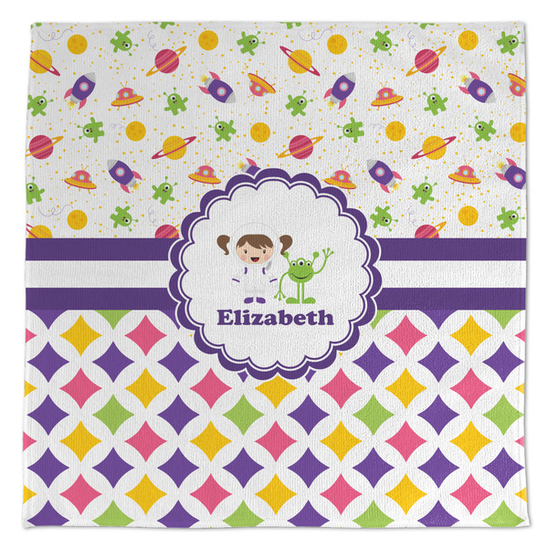 Girl's Space & Geometric Print Microfiber Dish Rag - APPROVAL