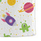 Girl's Space & Geometric Print Microfiber Dish Towel - DETAIL