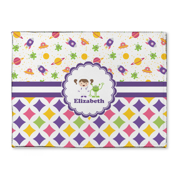 Custom Girl's Space & Geometric Print Microfiber Screen Cleaner (Personalized)