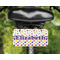 Girl's Space & Geometric Print Mini License Plate on Bicycle - LIFESTYLE Two holes