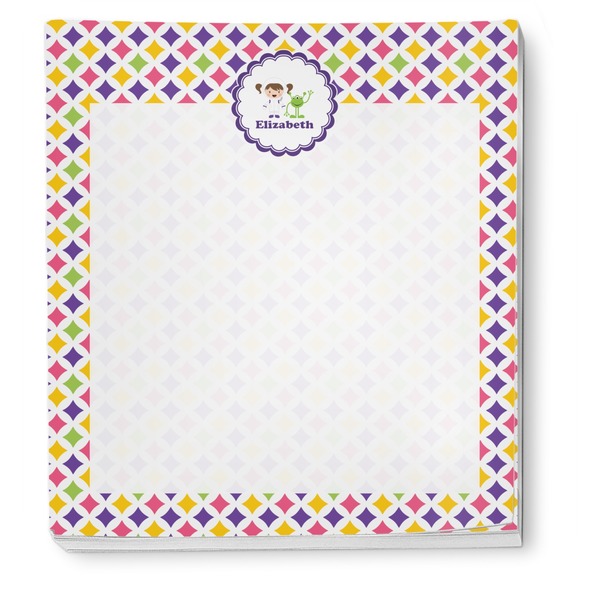 Girl's Space & Geometric Print Notepad - Apvl