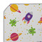 Girl's Space & Geometric Print Octagon Placemat - Single front (DETAIL)