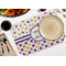 Girl's Space & Geometric Print Octagon Placemat - Single front (LIFESTYLE) Flatlay