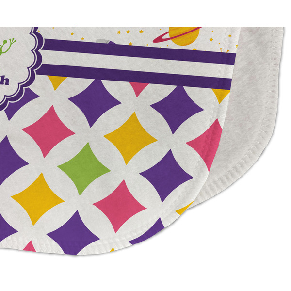 Girl's Space & Geometric Print Old Burp Detail