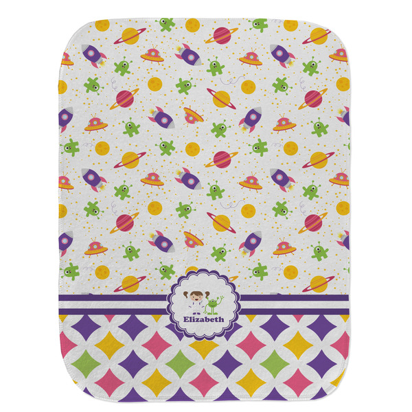 Girl's Space & Geometric Print Old Burp Flat