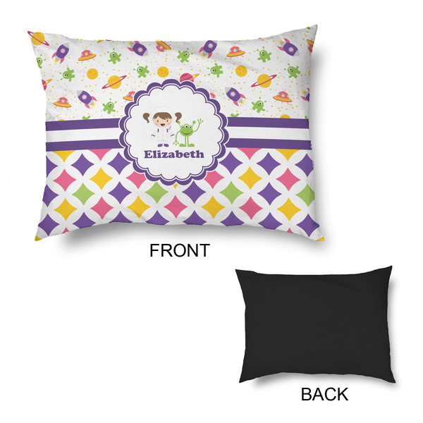 Girl's Space & Geometric Print Outdoor Dog Beds - Medium - APPROVAL