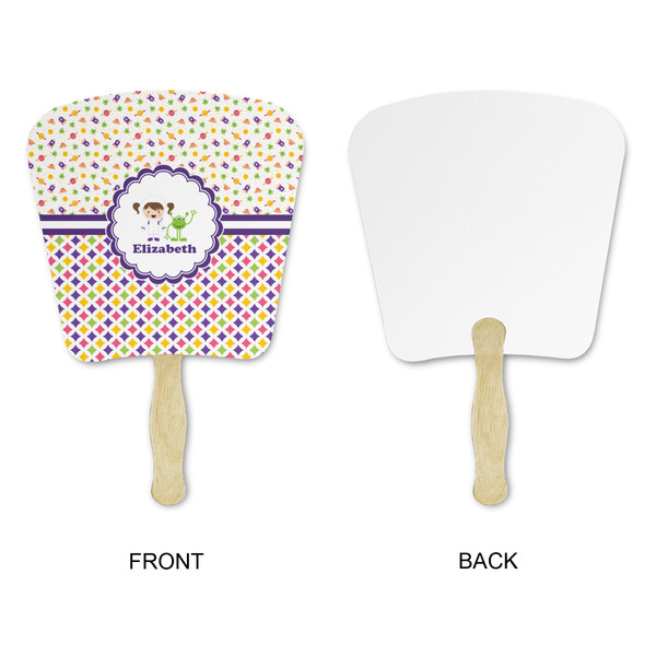 Girl's Space & Geometric Print Paper Fans - Approval