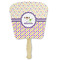 Girl's Space & Geometric Print Paper Fan (Personalized)