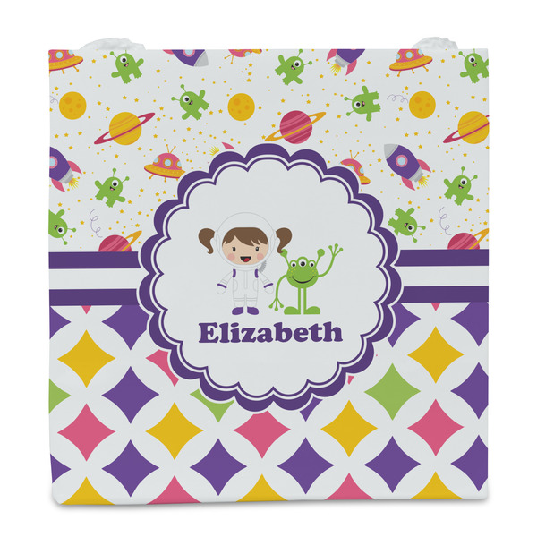 Girl's Space & Geometric Print Party Favor Gift Bag - Matte - Front