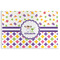 Girl's Space & Geometric Print Disposable Paper Placemat - Front View