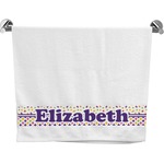 Girl's Space & Geometric Print Bath Towel (Personalized)