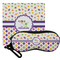 Girl's Space & Geometric Print Personalized Eyeglass Case & Cloth