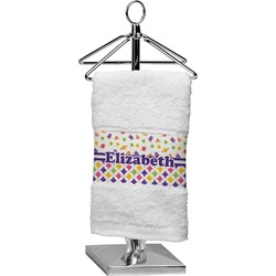 Girl's Space & Geometric Print Cotton Finger Tip Towel (Personalized)