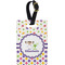 Girl's Space & Geometric Print Personalized Rectangular Luggage Tag