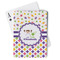 Girl's Space & Geometric Print Playing Cards - Front View