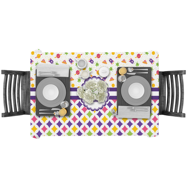 Girl's Space & Geometric Print Rectangular Tablecloths - LIFESTYLE