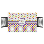 Girl's Space & Geometric Print Tablecloth - 58"x58" (Personalized)